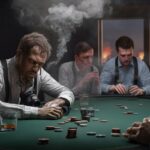 reporters gambling through work stress